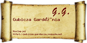 Gubicza Gardénia névjegykártya